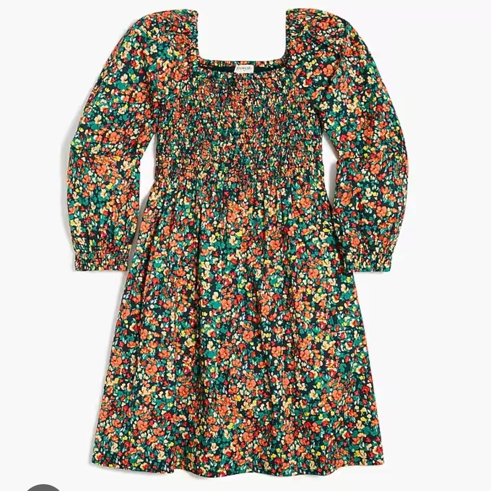 Crew Cut Floral Kids Fall Color Dress - Sz 4